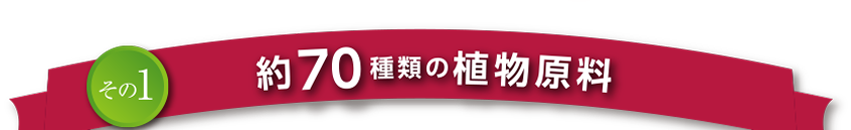 その1　約70種類の植物原料